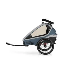 Qeridoo Kidgoo 1 Fahrradanhänger Navy Blue Mit Joggerfunktion -Roba Verkäufe 2024 003 kidgoo1 nb trailer navyblue