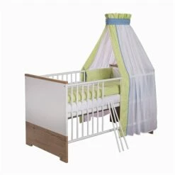 Schardt Eco Plus Sparset Inkl. Umbauseiten Wickelkommode & Kinderbett - Weiß/Halifax Eiche -Roba Verkäufe 2024 04 551 09 02 eco plus kombi kinderbett 70x140 cm 4