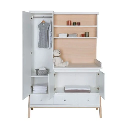 Schardt Holly Nature Kleiderschrank-Kombi Schrank Und Wickelkommode | Umbaubar -Roba Verkäufe 2024 06 921 02 01 holly nature schrank und wickelkommode 2 3