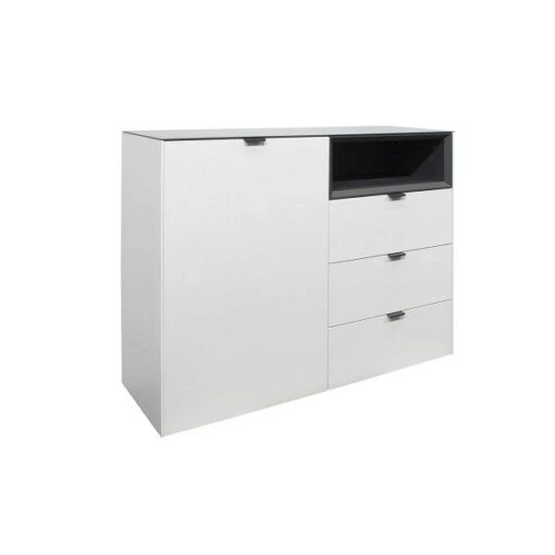 Mäusbacher Micelli Sideboard 13 Weiß Anthrazit Matt Lackiert | Zum Toppreis -Roba Verkäufe 2024 0727 13 micelli 13 weiss matt lack anthrazit matt lack gr 1