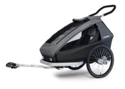 Croozer Kid Keeke 1 Mountain Grey 2in1 Fahrradanhänger & Buggy-Set -Roba Verkäufe 2024 08 121001523 croozer keeke 1 mountain grey deichsel