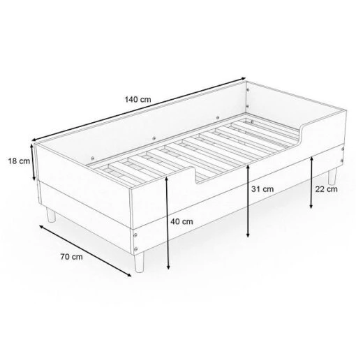 Nature Kid Linus Babybett Natur/grau 70 X 140 Cm 2in1 Baby- Und Kinderbett -Roba Verkäufe 2024 100206 kinderbett lucera sketch 2k