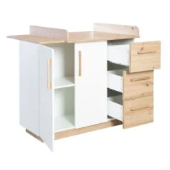 Roba Lion Kinderzimmer 3T Weiß/natur Bett, Wickelkommode, Schrank -Roba Verkäufe 2024 1012848 kinderzimmerset 07 f