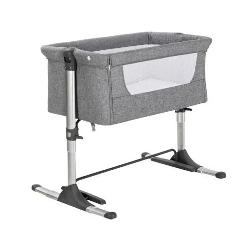 Schardt Joy Wiege/Beistellbett Aluminium/Leinen Hellgrau -Roba Verkäufe 2024 13 820 wiege joy 1