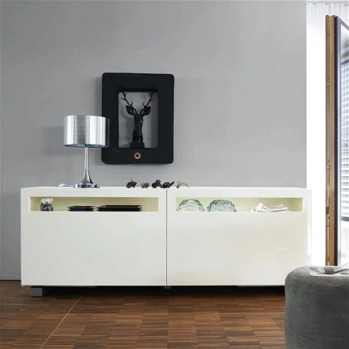 Now! Vision By Hülsta Sideboard 4R 2 Schiebetüren 70,4x176,1x52 - Lack-weiß/Lack-Hochglanz-weiß -Roba Verkäufe 2024 1418 huelsta now vision 151031f3 1