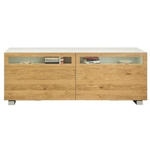 Now! Vision By Hülsta Sideboard 4R 2 Schiebetüren 70,4x211,3x52 - Lack-weiß /Natureiche -Roba Verkäufe 2024 1422 huelsta now vision 151170f3 1