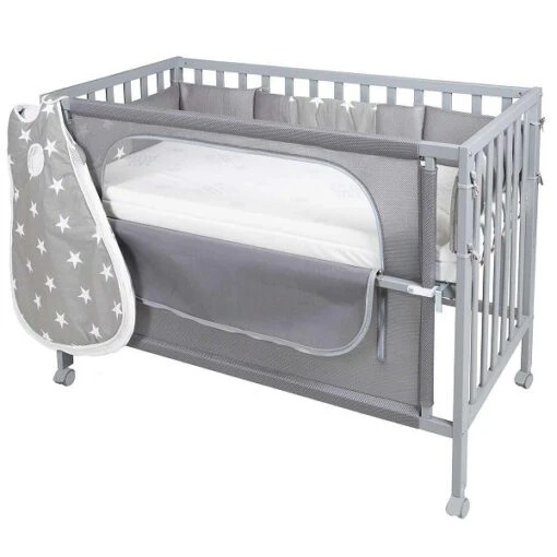 Roba Room Bed Little Stars Safe Asleep Inkl. Schlafsack, Matratze & Nestchen -Roba Verkäufe 2024 16600 51tpv190 roombed f 01