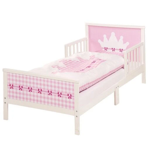 Roba Kinderbett Set Krone Weiß 70x140 Cm Themenbett Inkl. Matratze, Bettwäsche & Lattenrost -Roba Verkäufe 2024 20332 toddlerbett f 01