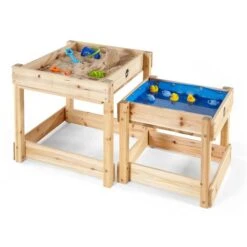 Plum Sand- Und Wassertisch Sandy Bay 2er-Set Aus Hochwertigem, Nachhaltig Angebautem Holz -Roba Verkäufe 2024 25074ab72 plum sandy bay wooden play tables natural