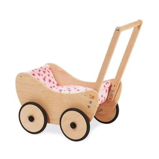 Pinolino Puppenwagen Trixi Inkl. Bettzeug Dessin Herzchen Rosa - Mit Bremssystem -Roba Verkäufe 2024 262005 7 gr 2