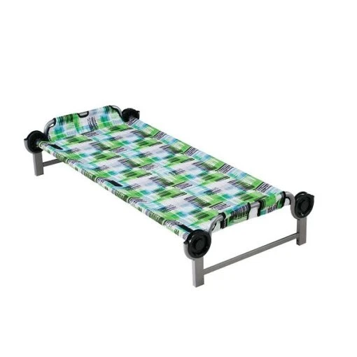 Kid-O-Bed Einzelbett Blockpattern Gerader Rahmen Das Campingbett Von Disc-O-Bed -Roba Verkäufe 2024 30205sn gerade 1