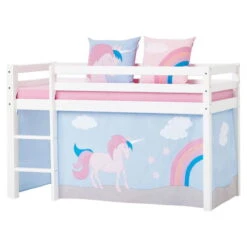 Hoppekids Halbhohes Bett ECO Dream 70x160 Cm Nicht Teilbar | Mit Gerader Leiter -Roba Verkäufe 2024 35 17 002 non divisible 2