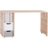 VOX Evolve Schreibtisch Mit Rollen Oak/white/grey -Roba Verkäufe 2024 4002815 1