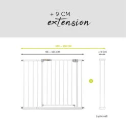 Hauck Stop N Safe 2 + 21cm Ext. Schutzgittererweiterung -Roba Verkäufe 2024 4007923597378.pt04.stop n safe 2 incl. 21cm extension white