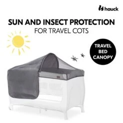 Hauck Travel Bed Canopy Sonnen- & Insektenschutz -Roba Verkäufe 2024 4007923599204.pt01.travel bed canopy grey