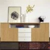 Now! Time By Hülsta Sideboard 73,7x190x45 Lack-weiß/Natureiche/Hochglanz-weiß -Roba Verkäufe 2024 4330 huelsta now time 104687f3 2