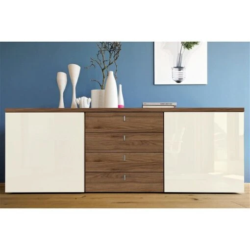 Now! Time By Hülsta Sideboard 4 Schubladen Lack-weiß 73,7x210x45 -Roba Verkäufe 2024 4340 huelsta now time 104891f3 gr 2 1