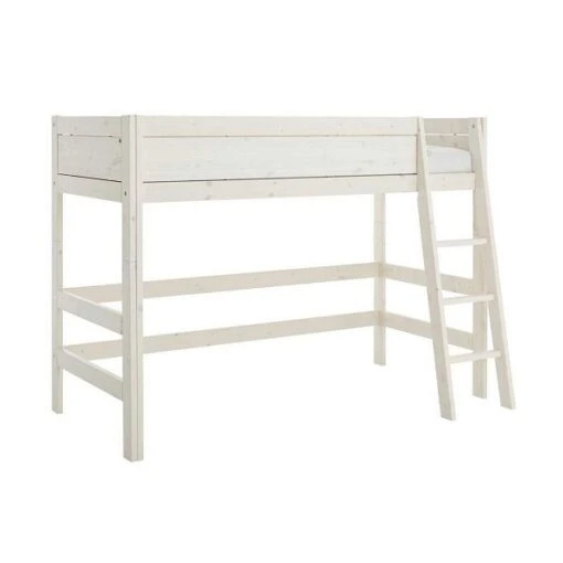 LIFETIME Mittelhohes Bett 152 Cm Kiefer Whitewash 4619-01W Mit Rollboden -Roba Verkäufe 2024 4619 01w gr