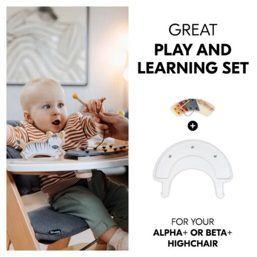 Hauck Alpha Play Music Set Spielbrett Mit Musikspiel Für Den Alpha+ Zebra -Roba Verkäufe 2024 4894352808010.pt02.alpha play music set white