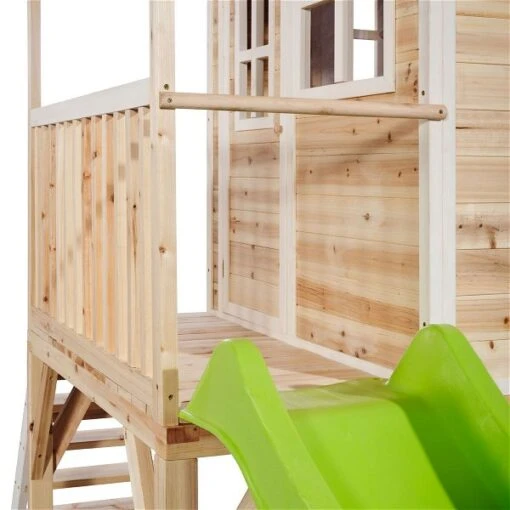 EXIT TOYS EXIT Loft 700 Holzspielhaus - Natur Extra Hoch - Mit Sandkasten, Rutsche & Geländer -Roba Verkäufe 2024 50 07 21 1