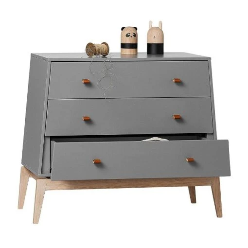 Leander Luna Kommode Grau/Eiche Mit Drei Schubladen -Roba Verkäufe 2024 720640 09 leander luna dresser grey oak 7