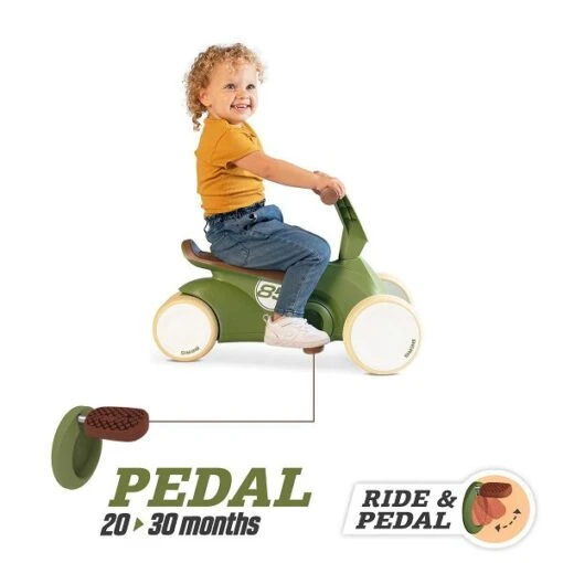 Berg Go2 Retro Green Gokart & Rutschroller -Roba Verkäufe 2024 8715839076035 03 go2 retro green pedalmode