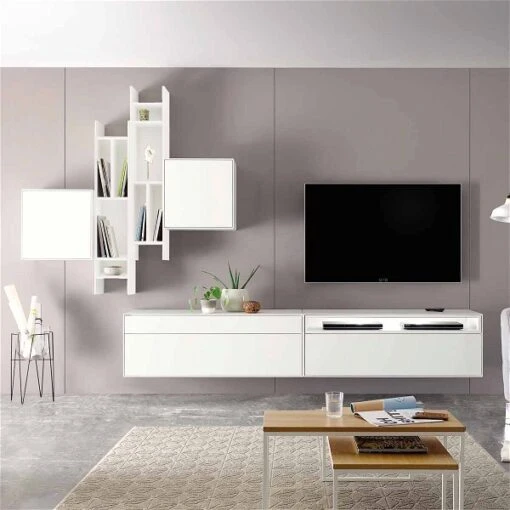 Now! By Hülsta Easy Wohnwand Reinweiß 222x332x44 6-teilig -Roba Verkäufe 2024 980163 huelsta now easy 160294f3 1