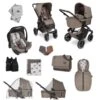 ABC Design Salsa 4 Air Kinderwagen Starter-Set Cream Pure Mit Autositz, Wickeltasche, Fußsack Und Mehr -Roba Verkäufe 2024 abc design kinderwagen salsa4air cream 14 set