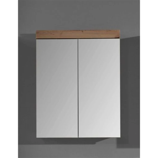 Trendteam Amanda Spiegelschrank 60x77x17 Cm Weiß / Asteiche -Roba Verkäufe 2024 amanda bd 1393 405 07 frontal grau