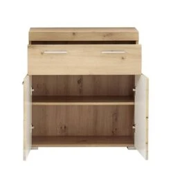 Trendteam Amanda Standschrank 73x79x31 Cm Asteiche / Asteiche -Roba Verkäufe 2024 amanda bd 1393 805 92 frontal geoffnet freisteller