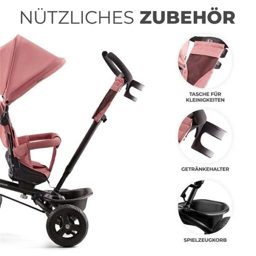 Kinderkraft AVEO Dreirad Rose Pink -Roba Verkäufe 2024 aveo rose pink 6 de