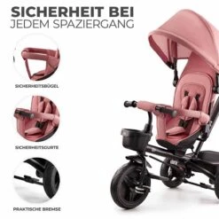 Kinderkraft AVEO Dreirad Rose Pink -Roba Verkäufe 2024 aveo rose pink 7 de