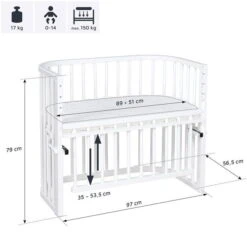 Babybay Maxi Comfort Plus Beistellbett Weiß Lackiert Extra Belüftet -Roba Verkäufe 2024 babybay maxi comfort plus beistellbett weiss lackiert 190112 006