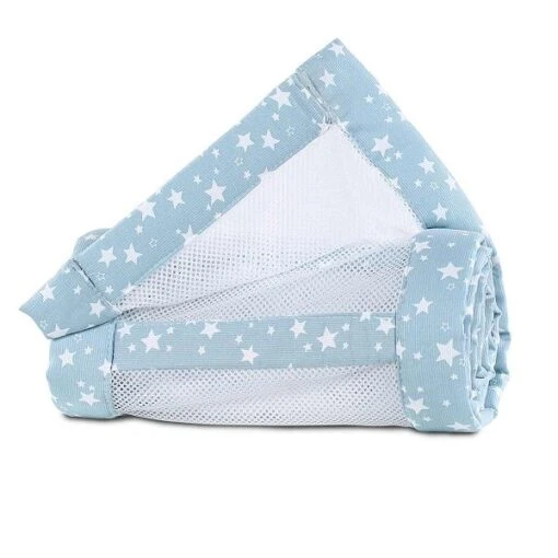 Babybay Nestchen Mesh-Piqué Für Original Azurblau, Mit Sternen Weiß -Roba Verkäufe 2024 babybay nestchen mesh pique original azurblau sterne weiss 100889 001