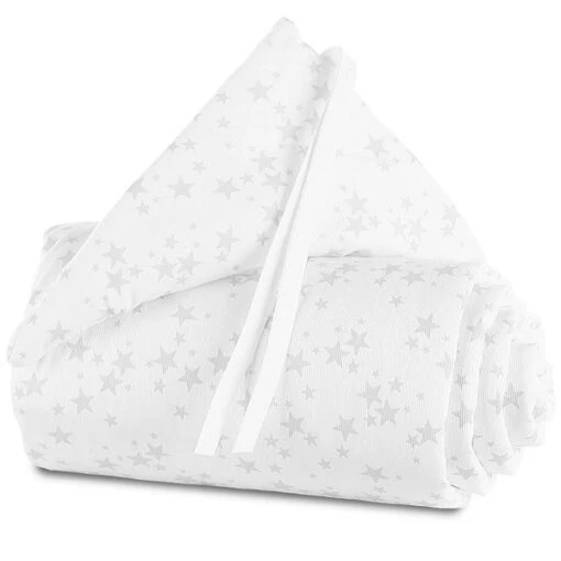 Babybay Nestchen Piqué Für Maxi, Boxspring Und Comfort Weiß, Mit Sternen Perlgrau -Roba Verkäufe 2024 babybay nestchen pique maxi boxspring comfort plus weiss sterne perlgrau 160815 001