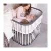 Babybay Maxi Beistellbett Schiefergrau/weiß Stillbett - Zum Aktionspreis -Roba Verkäufe 2024 babybay maxi weiss grau gr 1