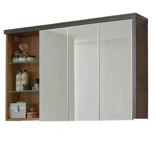 Trendteam Bay Spiegelschrank Eiche Riviera / Beton -Roba Verkäufe 2024 bay bd 1693 503 28 dynamisch ohne licht