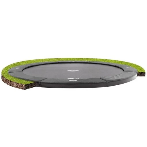 Berg FlatGround Champion 430 Trampolin Grau Sports Serie -Roba Verkäufe 2024 berg flatground champion grey grass 3