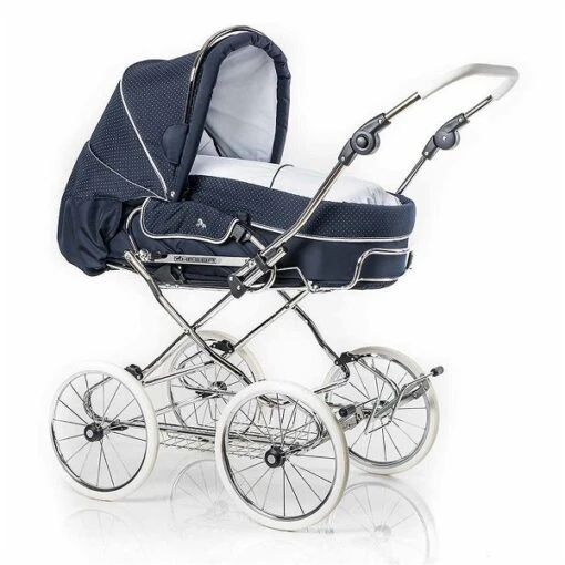 HESBA Condor Coupe Kinderwagen Außen 517 Innen 109 Räder Weiß 30 Cm, Ledergriff Weiß -Roba Verkäufe 2024 condor coupe 300eva fb517 109 lg weiss 1