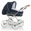 HESBA Condor Coupe Kinderwagen Außen 596 Innen 134 Schwenkbare Vorderrädern Schwarz, Ledergriff Hellbraun -Roba Verkäufe 2024 condor coupe 300eva fb596 134 lg hellbraun