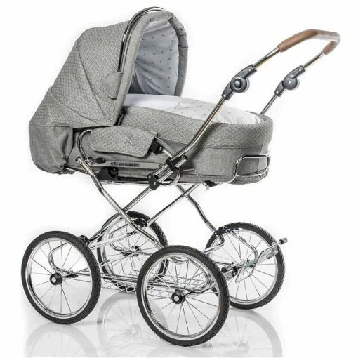 HESBA Condor Coupe Kinderwagen Außen 765 Innen 700 Räder Schwarz 30 Cm, Ledergriff Braun -Roba Verkäufe 2024 condor coupe 300sl fb765 700 lg braun