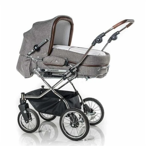 HESBA Corrado Kinderwagen 796/227 Teilleder Mit Schwenkbaren Vorderrädern Schwarz SW-SL 2/25 -Roba Verkäufe 2024 corrado 2 25swsl fb796 227 lg braun 1