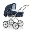 HESBA Corrado Kinderwagen Außen 501, Innen 110 Räder Schwarz, SL 250, Ledergriff Hellbraun -Roba Verkäufe 2024 corrado 250sl fb501 110 lg hellbraun