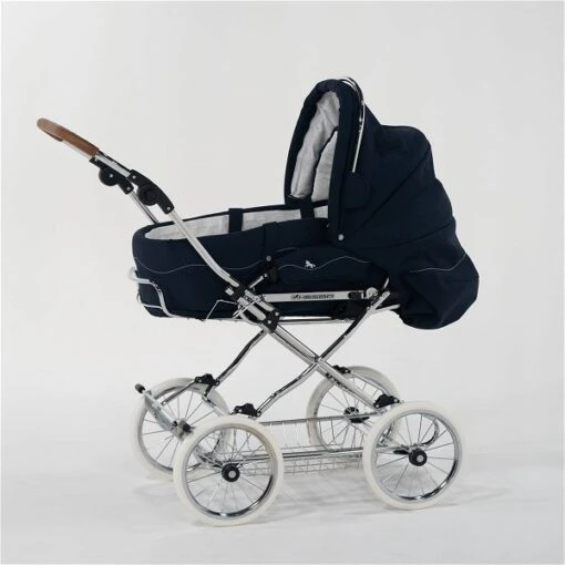 HESBA Condor Coupe Kinderwagen Außen 503 Innen 173 Räder Weiß 25 Cm, Ledergriff Hellbraun -Roba Verkäufe 2024 cro9326