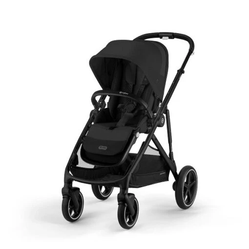 CYBEX Gazelle S Kinderwagen Moon Black + Cloud T I-Size + Zubehör Bundle -Roba Verkäufe 2024 cyb 22 int y045 gazelle blk moob 1