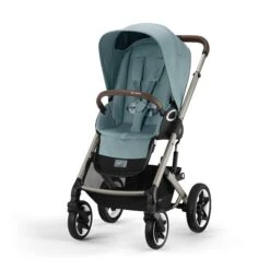 CYBEX Talos S LUX Kinderwagen Bundle Sky Blue Gestell In Taupe -Roba Verkäufe 2024 cyb 22 int y045 talosslux tpe skbl screen hd