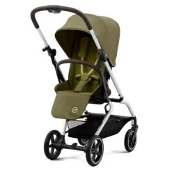 CYBEX Eezy S Twist+2 Buggy Nature Green Gestell Silver | Mit All-Terrain Rädern -Roba Verkäufe 2024 cyb 22 int y225 eezystwist 2 slv nagr rwf