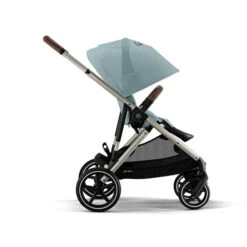 CYBEX Gazelle S Sportwagen Sky Blue Gestell In Taupe | Der City-Shopper -Roba Verkäufe 2024 cyb 22 int y270 gazelles tpe skbl canopy open