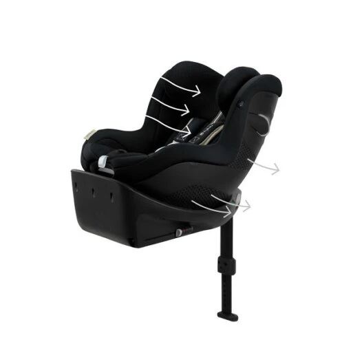 CYBEX Sirona Gi I-Size Plus Moon Black Ab Geburt Bis 105 Cm (ca. 4 Jahre) -Roba Verkäufe 2024 cyb 23 eu y045 sironagi plus moob airventilation print medium