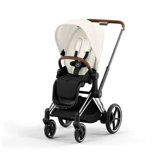 CYBEX E-PRIAM Sportwagen Off White Gestell Wählbar New Generation -Roba Verkäufe 2024 cyb 23 int y045 e priam chbr ofwh print medium